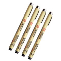 Sakura Pigma Micron Brush Black Pen Pack of 4 Brush