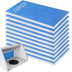 10 Pcs HeavyDuty Fiberglass Paint Booth Filters 16×7.25in for Spray Booth Exhau