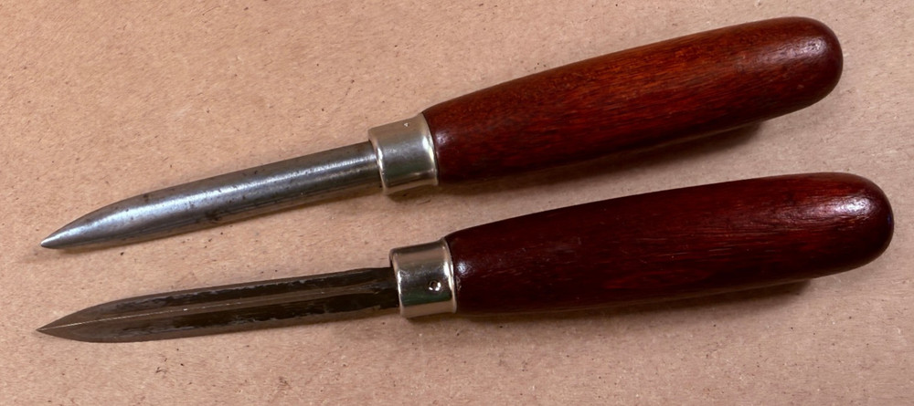 Pair – U J Ramelson Etching Burnisher – 62A Curved Hook & 33 ? Solid Scraper