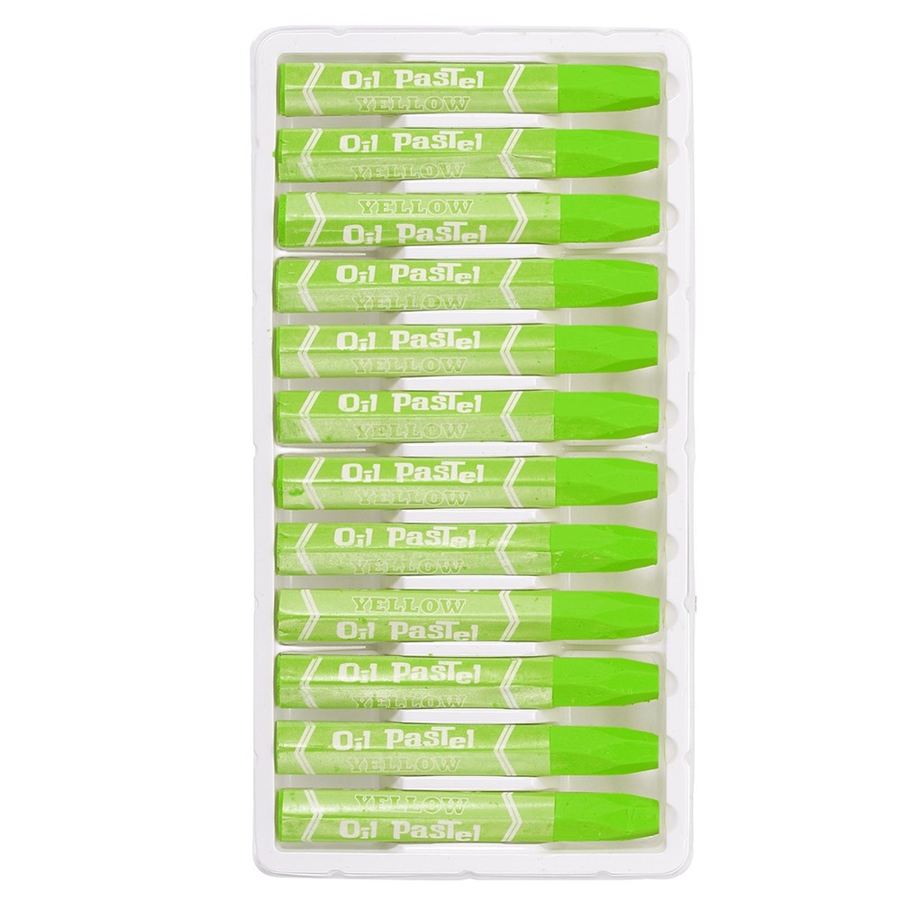 Yellow Green Oil Pastels, 36Pcs Soft Oil Crayons Creamy Pastels Stick Art