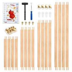 16PCS Stretcher Bars Kit for Needlepoint Solid Wood 8 10 12 16 Inch Canvas St…