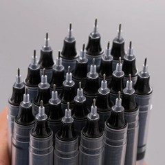 10Pcs/Set High Quality Needle Type Gel Pens Straight Liquid Ballpoint Pen Kawaii