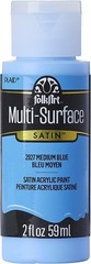 Multi-Surface Acrylic Paint 2 oz – Medium Blue, Water-Resistant & Easy Clean-Up