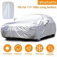 All Weather Car Cover 170T Fabric UV Resistant Outdoor Protector for Sedans
