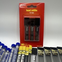 Vintage Lot 30 PENTEL Refill Eraser PDE-1 &Lead Refills Mixed Sizes See Photos