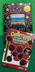Two Foil Art Craft Kits – Mandalas and Christmas Decorations (New)