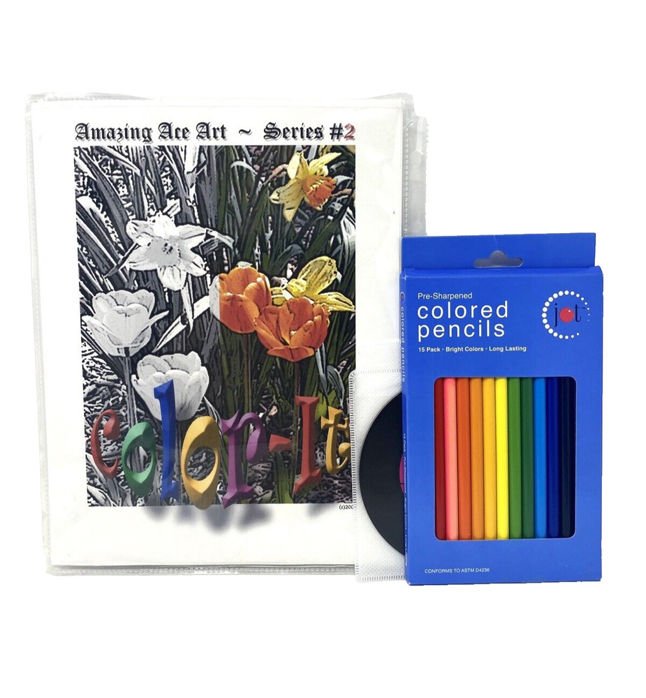 Colored Pencil Drawing Kit For Beginners – Amazing Ace Art – COLOR IT Series #2