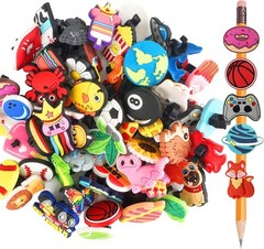 60 Pcs Cute Pencil Toppers Bulk School Prizes Classroom Rewards Gift Ideas