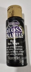 Americana Gloss Enamel Paint-DECO ART-BLACK-2 FL OZ