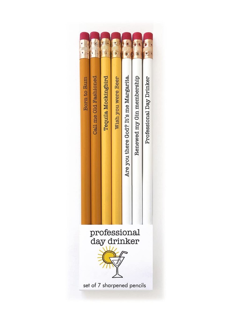 SNIFTY Pencils Professional Day Drinker Fun Multicolor Standard Spp7016 Novelty