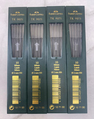 Lot 11 Faber‑Castell TK 9071 2mm & TK 9075 Leads Mixed Grades 3B HB B 4H F
