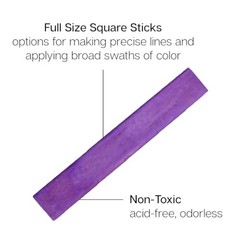 StudioColored Pastels Colored Square Chalk Piece 48