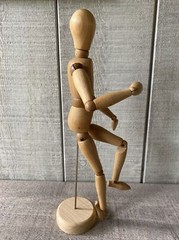 Vintage Artist Mannequin Maniquette Model Articulated Joints Japan