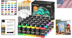 High Viscosity Metallic Paint – Artist Grade, 60ml Bottles