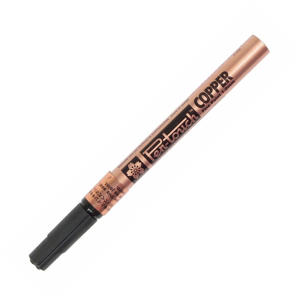 41303 Sakura Pen-Touch Paint Marker, Fine 1.0mm, Metallic Copper, Pack of 1