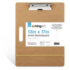 KINGART Artist Sketch Tote Board 13″ x 17″ – Great for x 17″, Brown
