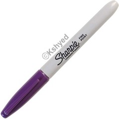 Sharpie Permanent Ink Marker Pen, Fine Point, Original Sharpie, Purple (2 Pack)