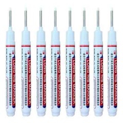 8Pcs 20mm Deep Hole Long Nib Head Markers For Metal Perforating Pen Woodworking