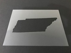 Tennessee #1 Stencil 10mm or 7mm Thick, States, College, Outline, Crafts
