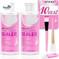 Diamond Painting Sealer Kits 566.8ML with Brushes, Diamond Art Sealer Puzzle Glu