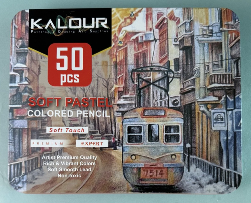KALOUR Soft Pastel Colored Pencil- 50 pcs
