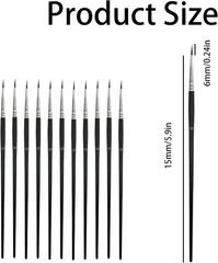 60-Piece Small Paint Brushes Set #0 Fine Detail Mini Brushes for Crafts & Art