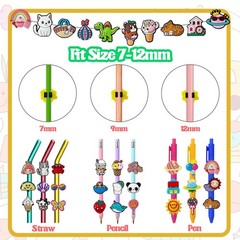 Pencil Topper Decoration 100 PCS Mixed Style Cute Clip Bulk Reward Gift