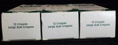 Lot 3 Doz 2004 Binney & Smith For Hallmark LARGE Bulk 36 BLACK Crayola CRAYONS