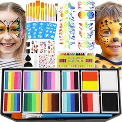Face Painting Kit Professional for Adults,12 x 10g Split Cake Paint A