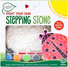 Creative Roots Mosaic Ladybug Stone, Includes 7-Inch Ladybug, multicolor