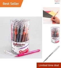 36 Count Sparkle Pop Gel Pens Iridescent Ink Bold Lines for Drawing and Writing