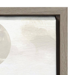 “Sylvie Sahara Gray” by Alexander Ginzburg 1-Piece Framed Canvas Abstract Art Pr