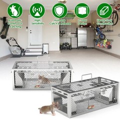 2Pack 11.81×5.63×4.45In 2-Door Humane Rat Trap Automatic Continuous Mouse Trap R