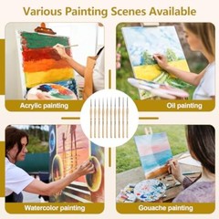 Miniature Paint Brushes, Set of 10 Pcs Paint Brushes for Acrylic Painting,