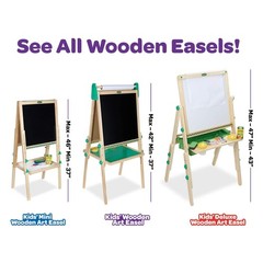 Crayola Kids Mini Dual Sided Easel w/ Chalkboard & Dry Erase Supplies (Open Box)
