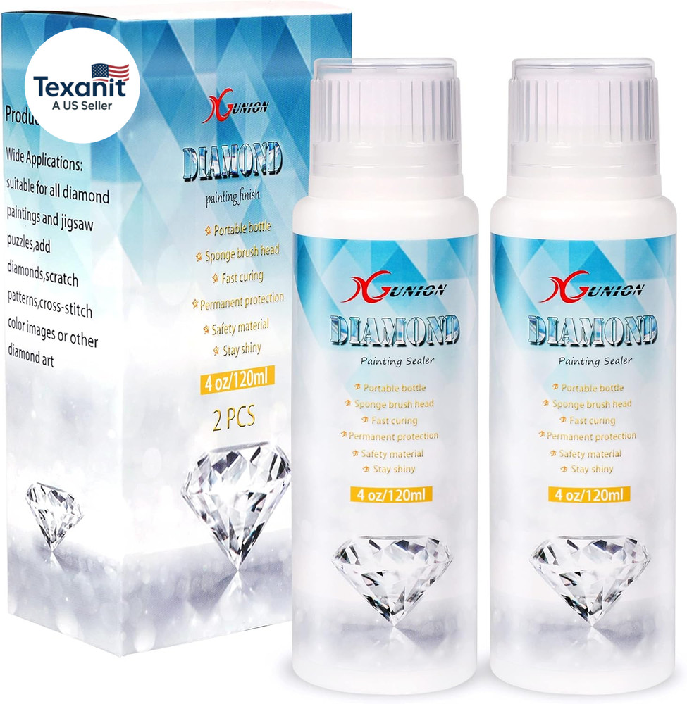 Diamond Painting Sealer 2 Pack 240ML 5D Diamond Painting Glue Sealer Permanent H