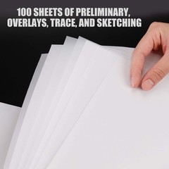 9”x12” Tracing Paper Pad – Acid-Free, 75 Sheets for Creative Layers