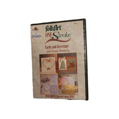 Folk Art One Stroke DVD Technique Floral Cards Instructional Painting Series Lot
