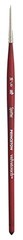Velvetouch, Series 3950, Paint Brush for Acrylic, Oil Size 18/0 inch Scarlet
