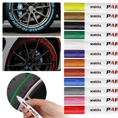 12Pcs Waterproof Permanent Paint Marker Pen For Car Tyre Tread Rubber Metal