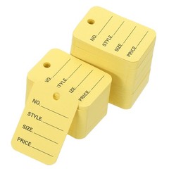 1000Pcs Price Tags, 2×1.4in Clothing Price Labels Merchandise Marking Tag,Yellow