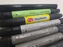 Blick Studio, Utrecht, Touch Lot Of 10 Dual Tip Markers READ DESC (1)