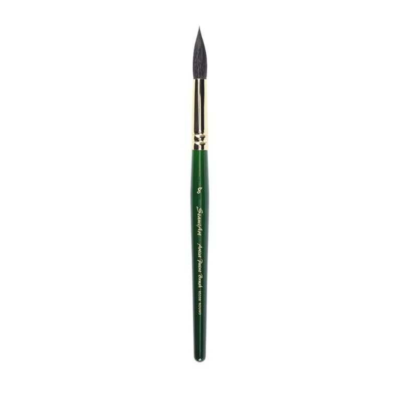 Portable Pointed Round Mop Brush used for Watercolor Acrylic Gouache Aquarelles