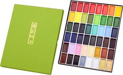 NEW Gansai Tambi Watercolor Paint Set 48 Colors Artist Grade