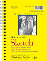 300 Series Sketch Pad, 5.5X8.5 Inch, 100 Sheets, Side Wire – Artist Sketchbook f