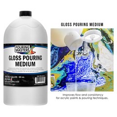 U.S. Art Supply Professional Gloss Pouring 64 Fl Oz (Pack of 1), Assorted