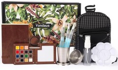 Mini Watercolor Paint Set,Professional Watercolor Set with 15 Colors,Storage bag