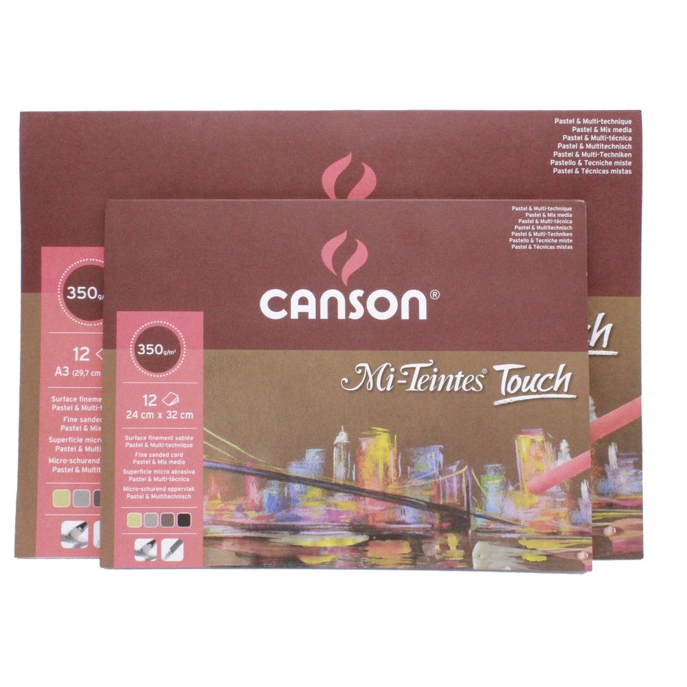 Artists sand texture pastel paper Canson Mi Teintes touch soft pastel pad