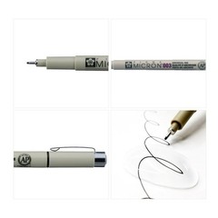 SAKURA PIGMA Micron 003 Archival Ink Pen Fine Liner 0.15mm Sepia 5ea Set Japan