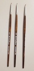 Size 10/0 Fine Artist Brush, Pack of 3, FREE SHIP CONTINENTAL USA ONLY